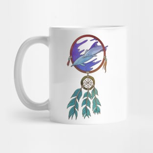 Dreamcatcher Dream Catcher Spiritual Dolphins Feathers Mug